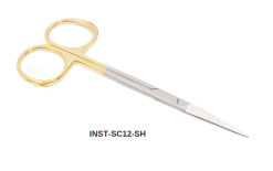 Tissue Scissors Gold Straight sharp 12cm
