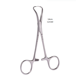 Towel Forceps Curved 14cm