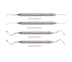 Surgical Curette Metal Handle - Round Shape