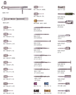 Basic Implant Surgical Parts - Wrenches, Screw drivers, Burs, Drills
